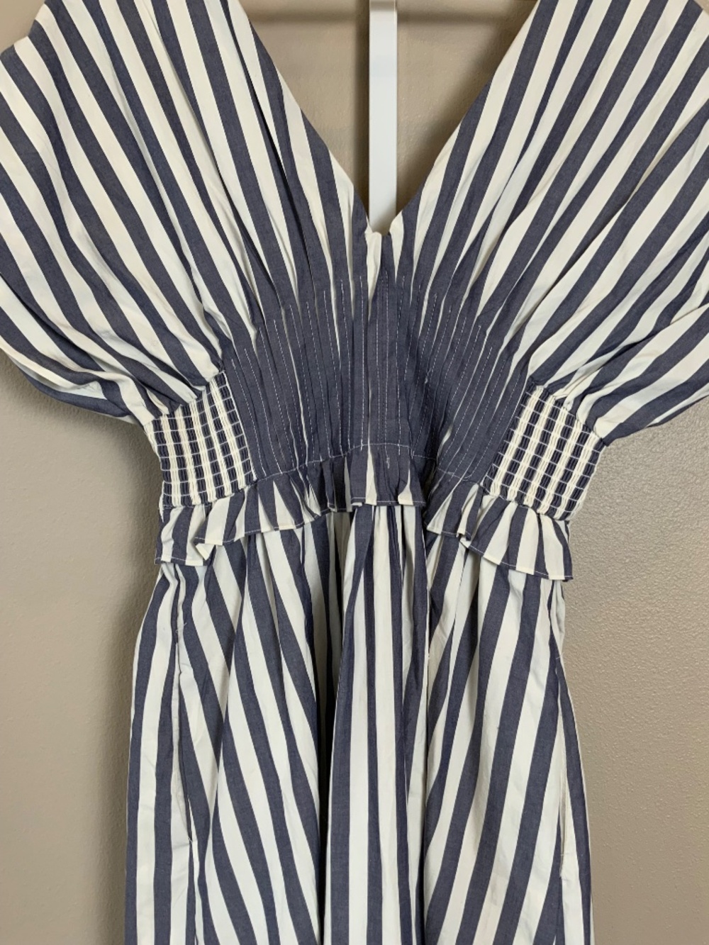 Anthropologie V-Neck Zip-Front Midi Dress - Picture 14 of 16